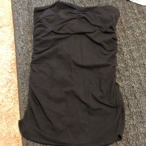 Tube Top in Black with built in bra